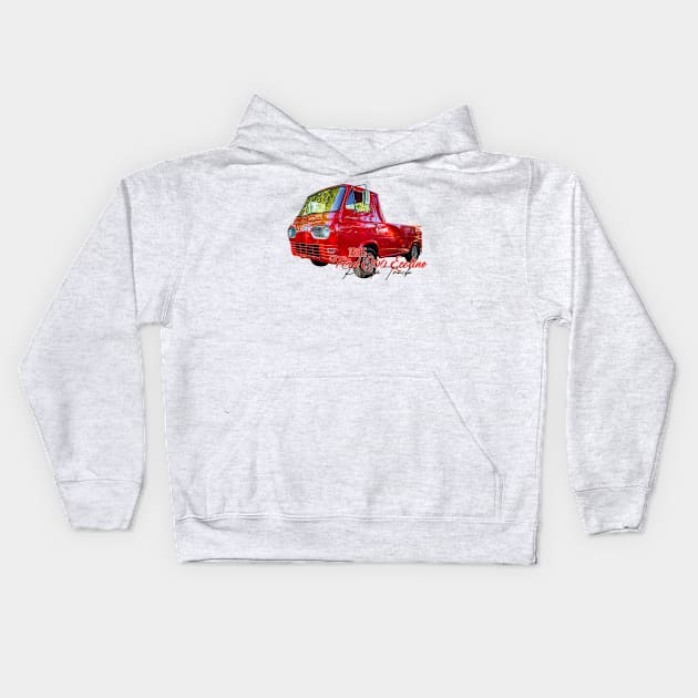 1965 Ford E100 Econoline Pickup Truck Kids Hoodie by Gestalt Imagery